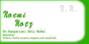 noemi motz business card