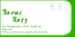 noemi motz business card